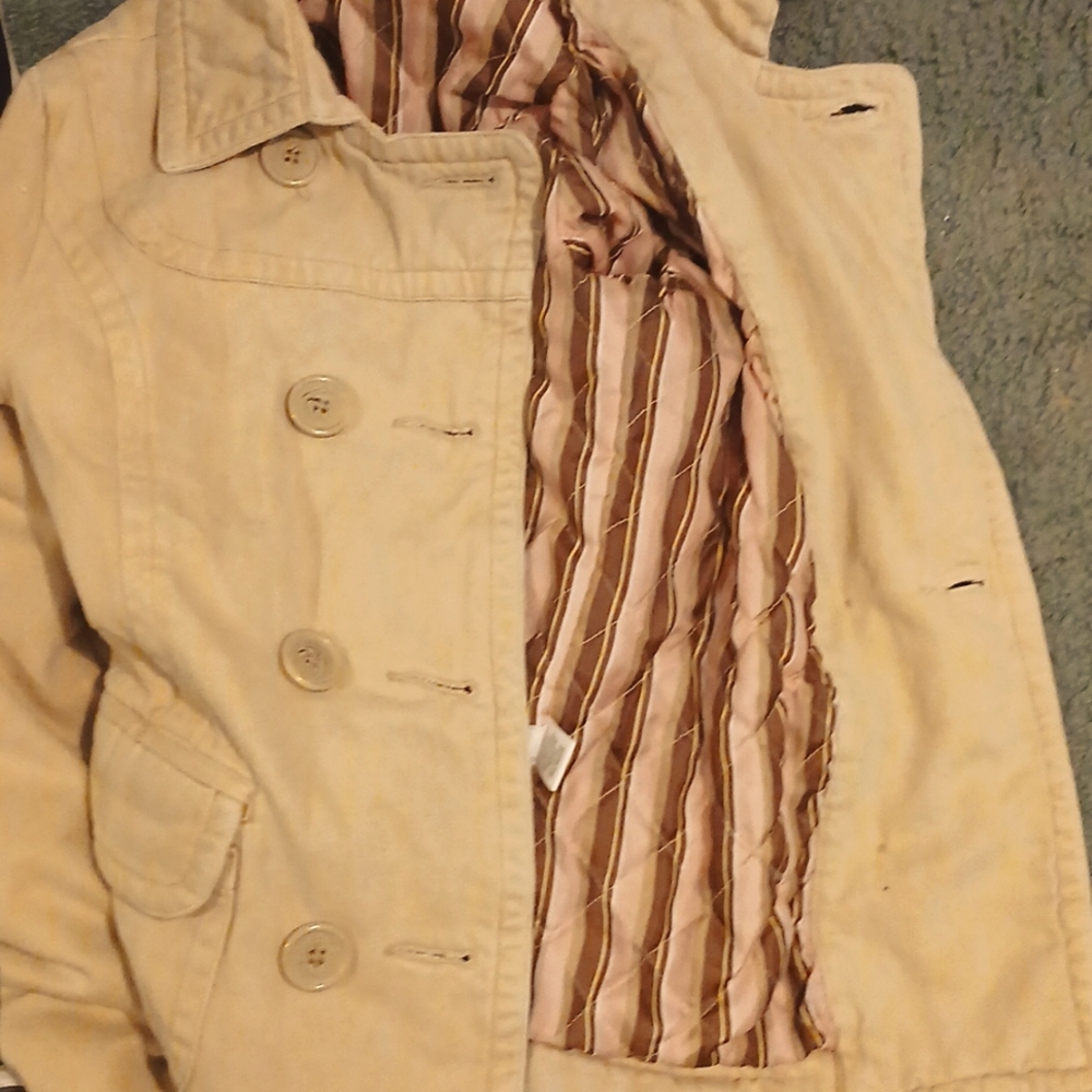 Tan dress coat